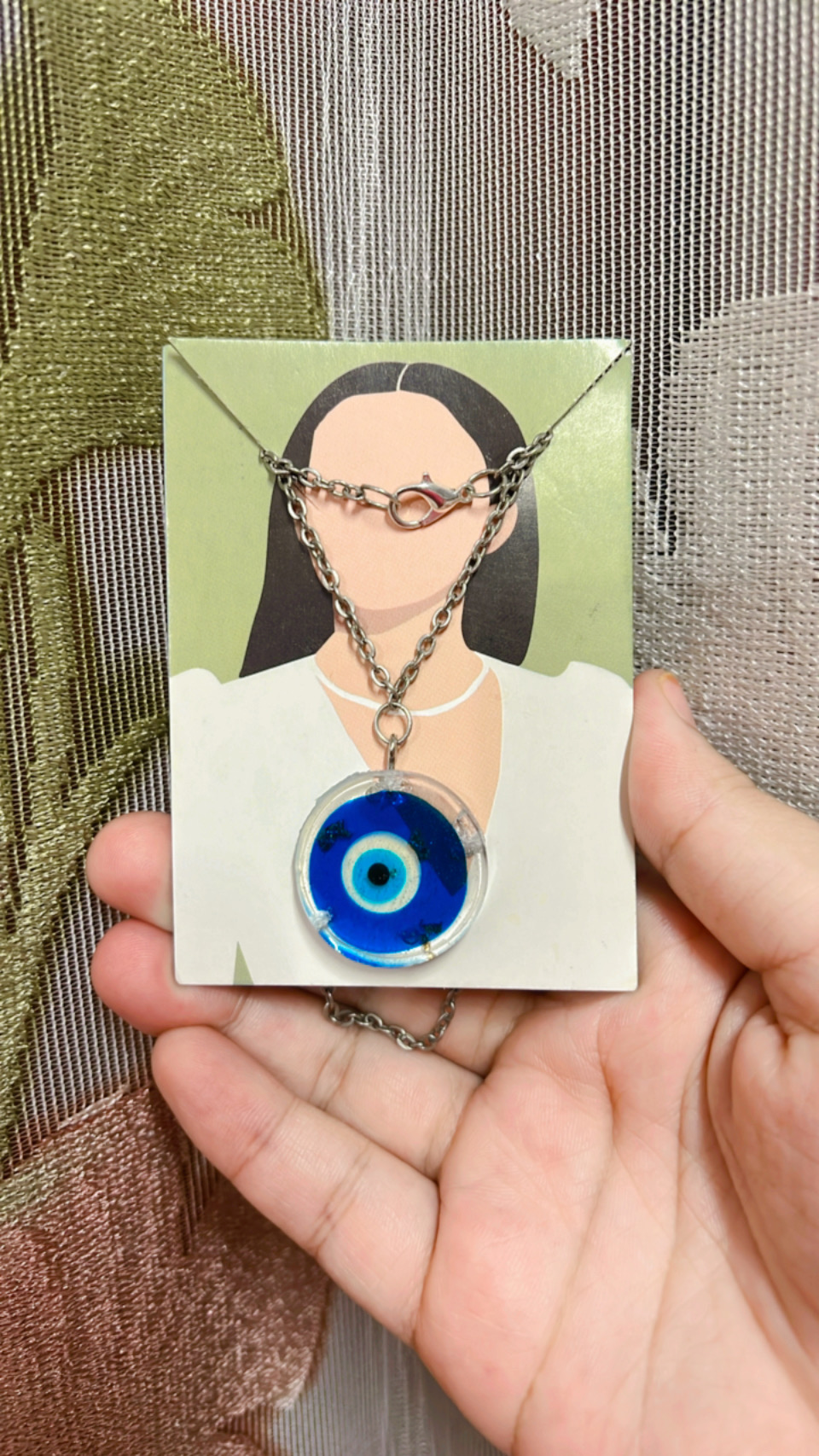 Evil Eye Pendant : Created through Resin